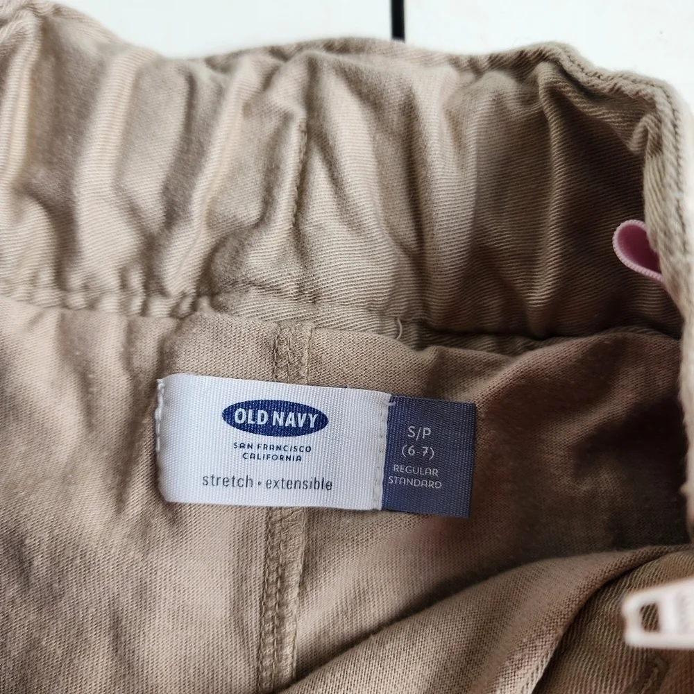 Lot Of 2 Old Navy Girls Stretch Adjastable Uniform Skort Khaki School Skirt Sz S